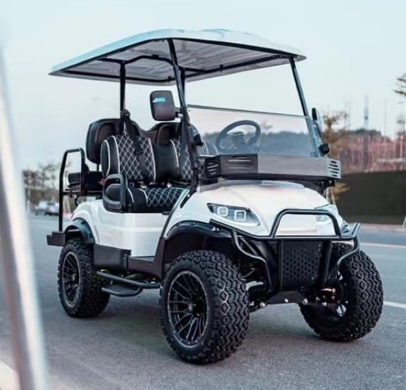 لون قابل للترقية عالي الجودة أعلى سيارة جولف EV2 25mph 48V