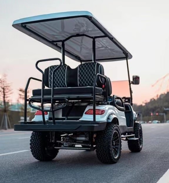 لون قابل للترقية عالي الجودة أعلى سيارة جولف EV2 25mph 48V