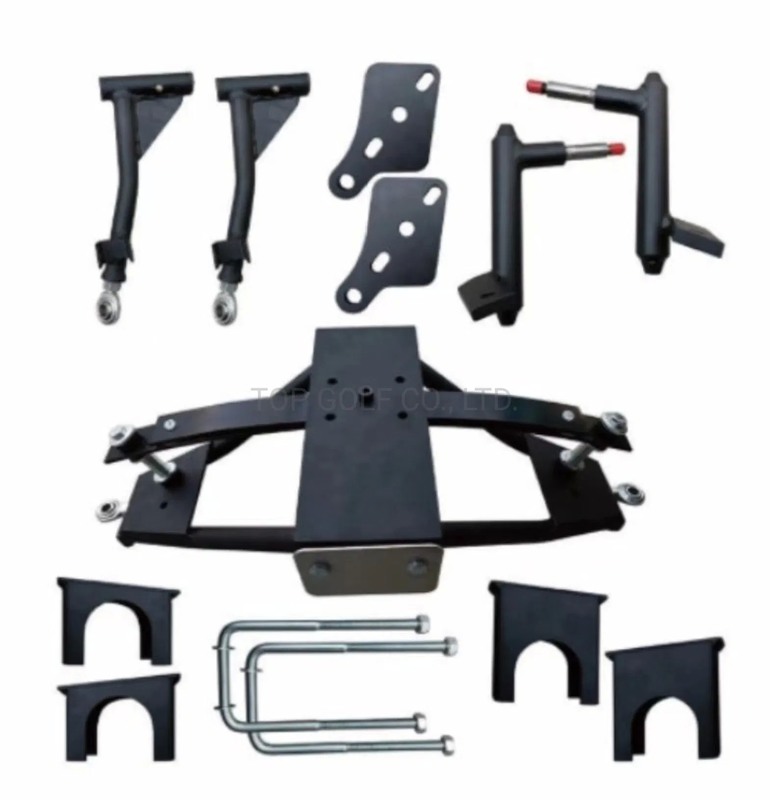 Heavy Duty 6 Inch A-Arm Golf Cart Lift Kit with Oversize Heim Joints and Increased Suspension Travel