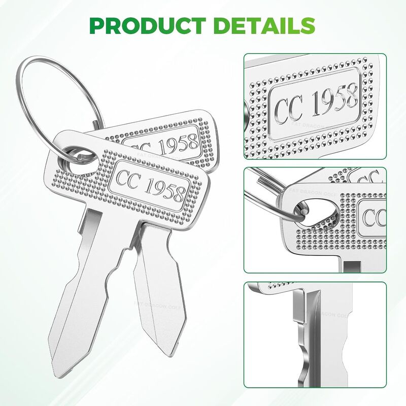 نادي السيارات DS مفاتيح الإشعال السابقة 1012505 OEM استبدال زوج المفاتيح الاحتياطية دائم النحاس فارغة