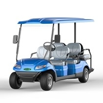 40km / H عربة الجولف الكهربائية 5KW AC Motor مع أحزمة آمنة للتوجيه الليفي